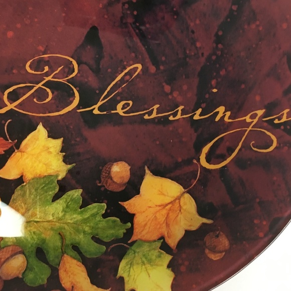Prima Designs Fall Blessings Serving Dish Platter - Picture 2 of 6